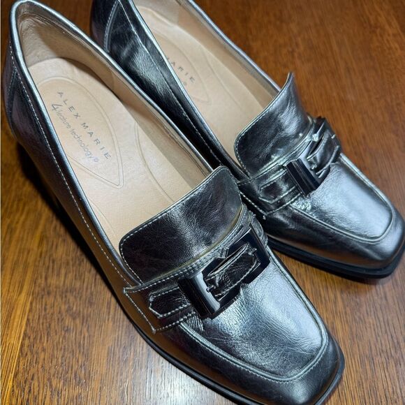 Alex Marie Silver Loafers - Picture 6 of 6